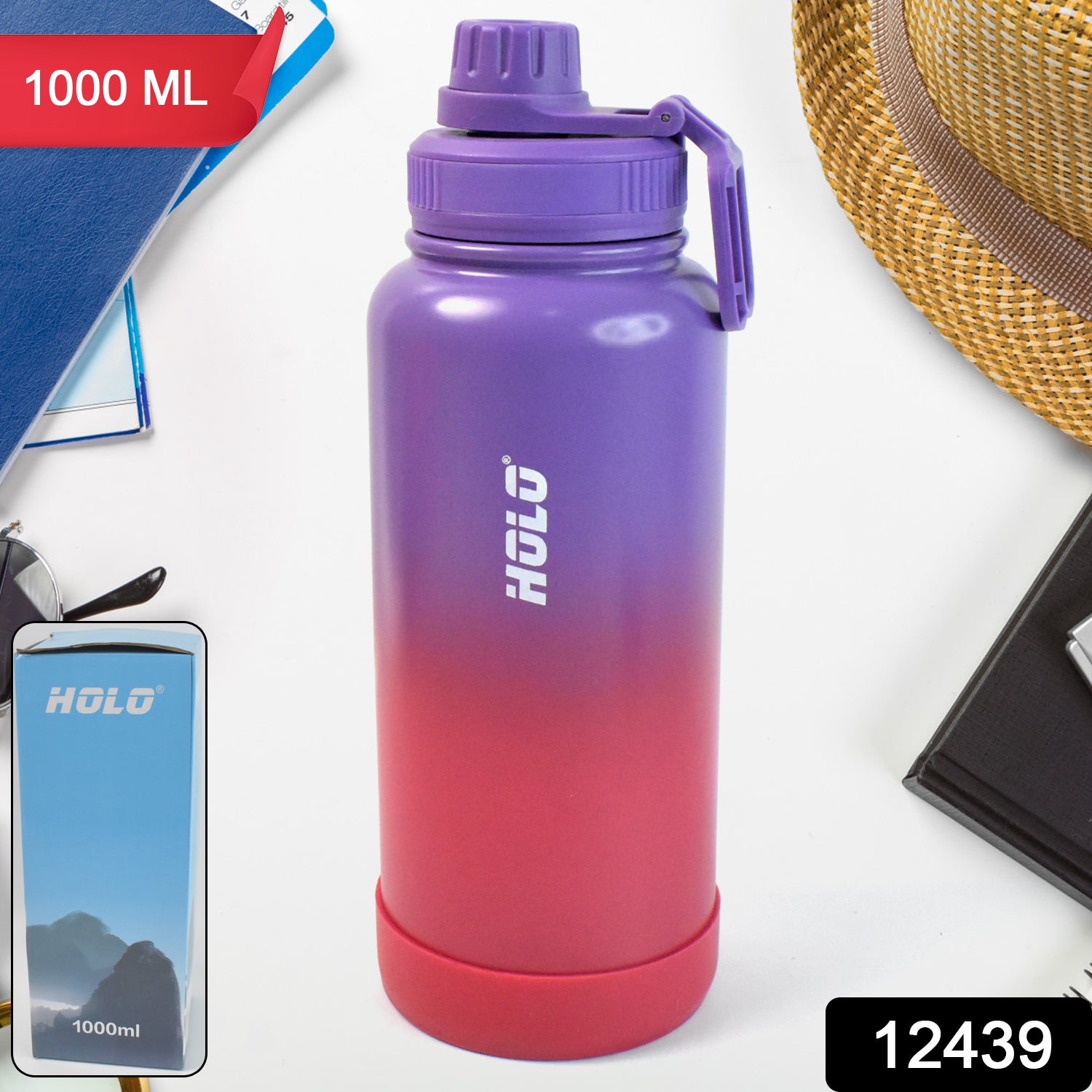 Two Tone Pink Stainless Steel Water Bottle Copper Coated Vacuum Insulation Powder Coated Secure Grip Leakproof Easy Pour Cap (1000ml) Two Tone Pink Stainless Steel Water Bottle Copper Coated Vacuum Insulation Powder Coated Secure Grip Leakproof Easy Pour Cap (1000ml)